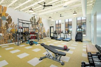 Convenient on-site fitness center